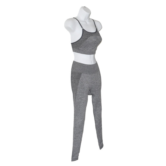 A5 Auth GYMSHARK Grey Flex Sports Bra and Leggings 2 Pc Set Size S - Picture 2 of 7